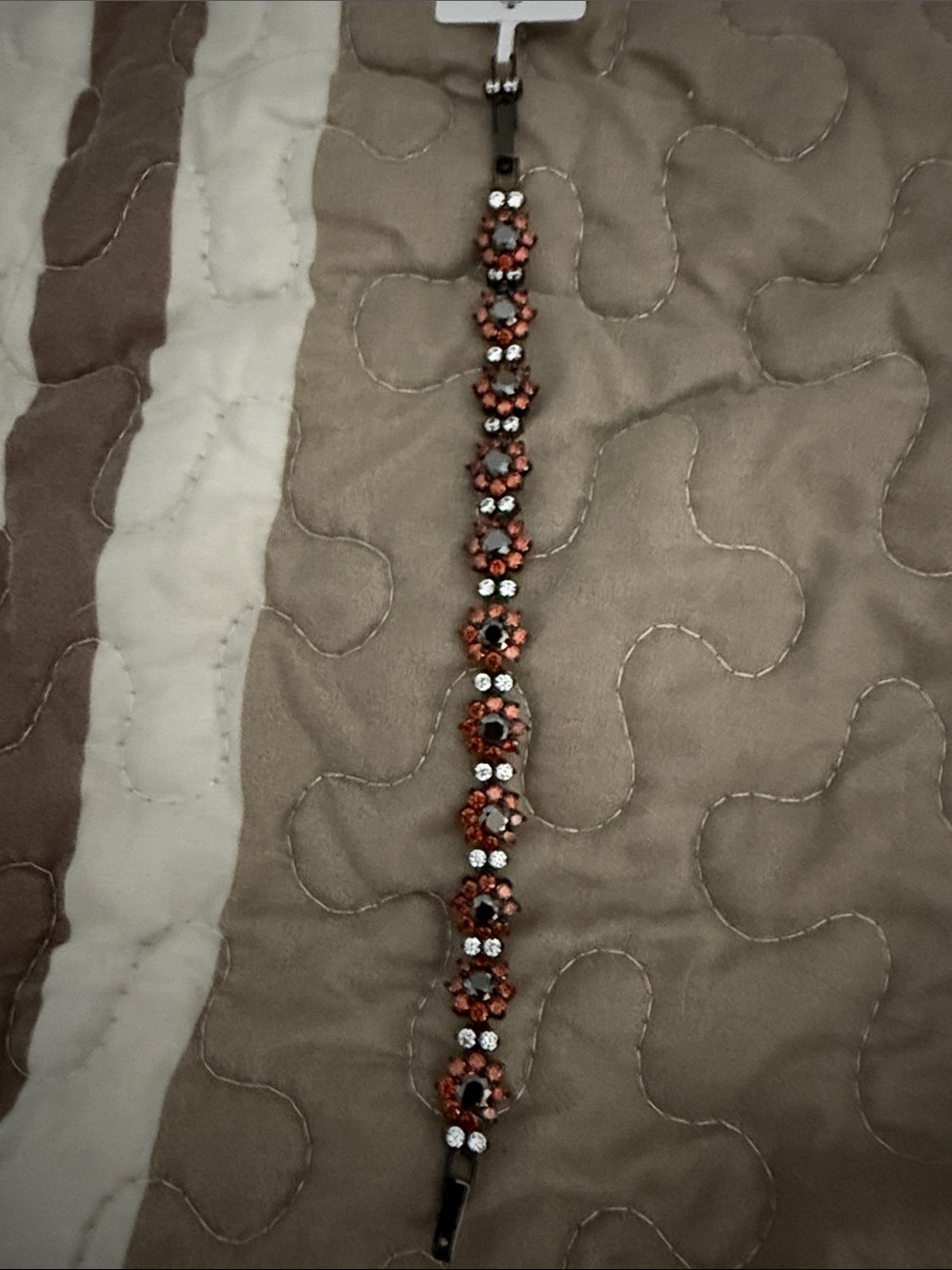 Black and red sunflower bracelet by YSDD